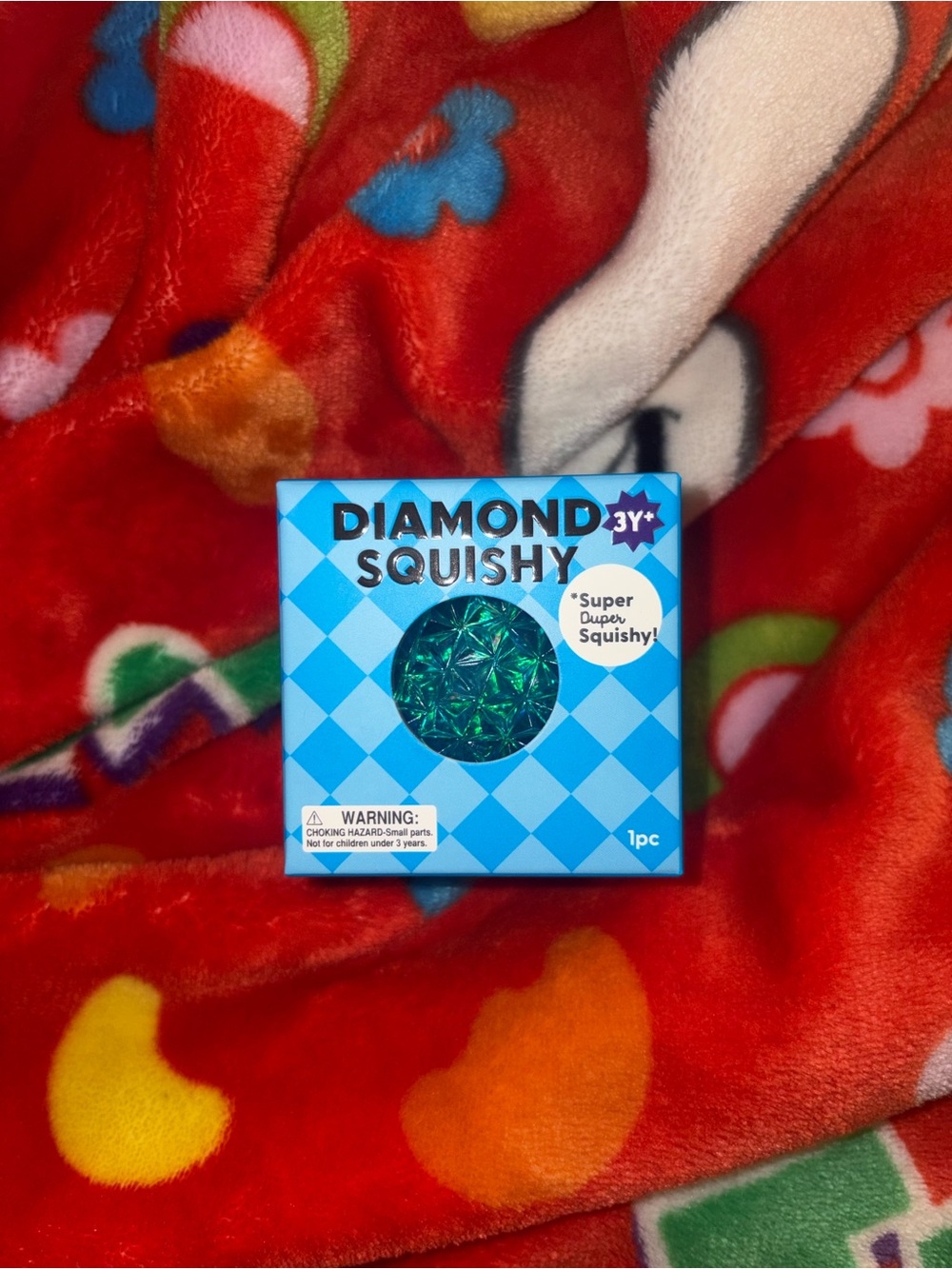 J’adore Diamond Squishy squish needoh fidget Blue Novelty Toy NEW QUICK SHIP